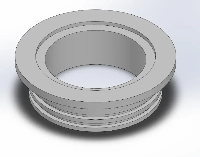 CAD of the flange-seal geometry.